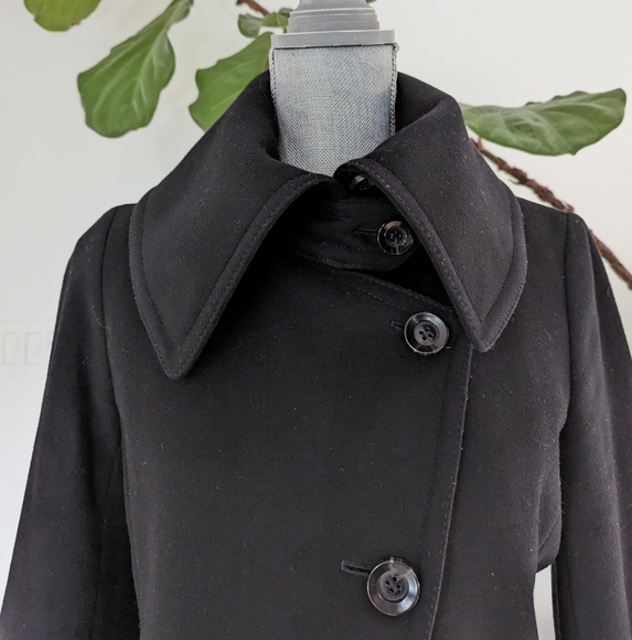 Club Monaco Black Wool Coat - Picture 5 of 6